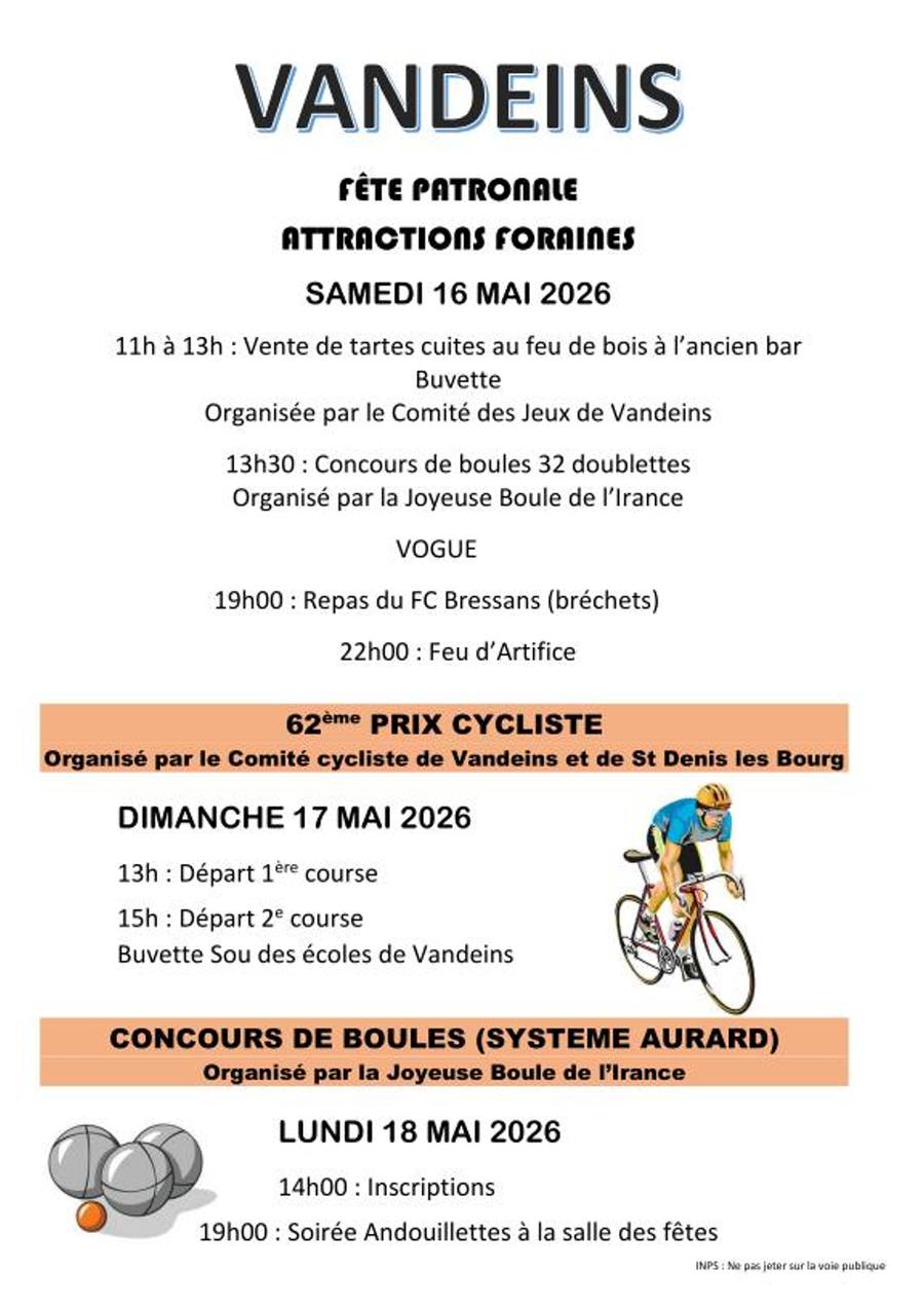 Prix de Vandeins FFC Access 3/4 17/05/2026