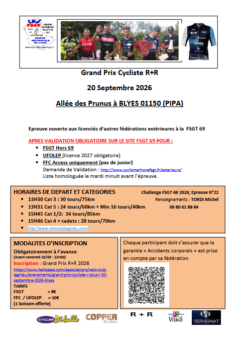 Grand Prix R+R à Saint Vulbas (01) FSGT