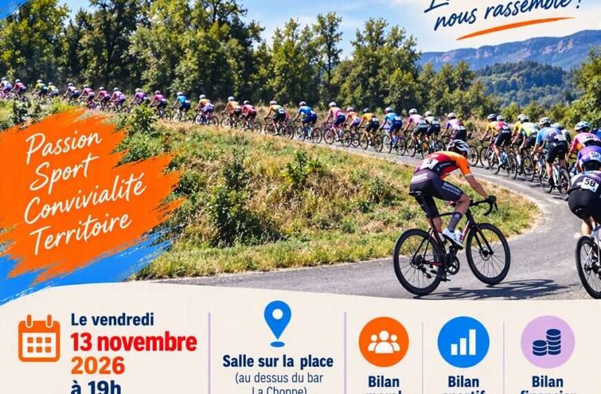 Assemblée générale du club le vendredi 13 novembre à Izernore 19h00